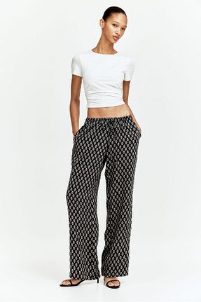 شلوار طوسی زنانه ویسکون H&M - کد 922491565
