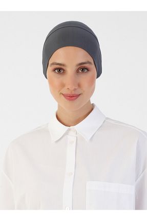 کلاه شنای حجاب طوسی زنانه Ecardin - کد 218365182