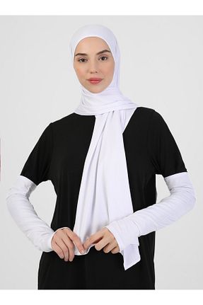 کلاه شنای حجاب سفید زنانه Ecardin - کد 364780321