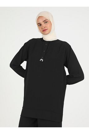 ست بالاتنه و پائین تنه مشکی زنانه بافتنی VAV - کد 851727089