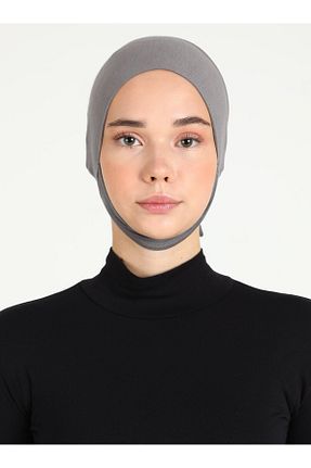کلاه شنای حجاب طوسی زنانه Ecardin - کد 857361207