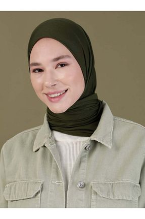 روسری خاکی ساده Ecardin - کد 354763872