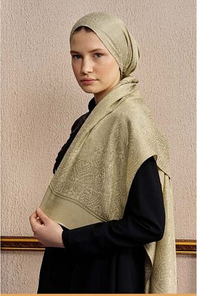 شال سبز زنانه پنبه ای ED Scarf - کد 922506452