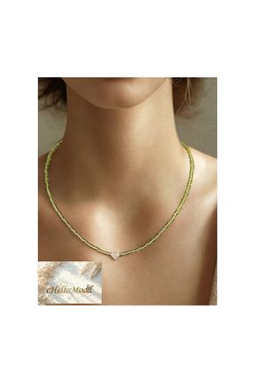 گردنبند جواهر رنگی زنانه شیشه Chellomood - کد 903783213