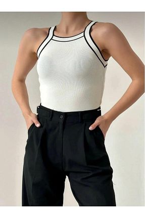 بلوز سفید زنانه ساده Butik - کد 922584788