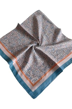 روسری آبی پلی استر Belli - کد 923216499
