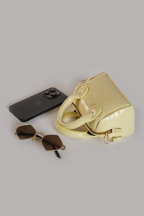 کیف دوشی زرد زنانه چرم مصنوعی Çantacımstore - کد 922440277