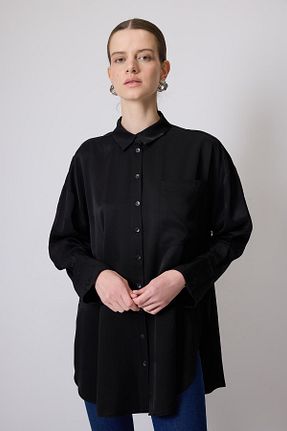 پیراهن حجاب مشکی زنانه اورسایز Touche Prive - کد 922652313