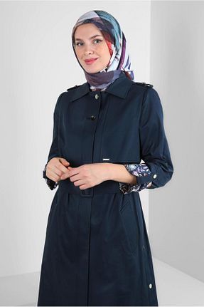 روسری سرمه ای پلی استر Alvina - کد 799159510