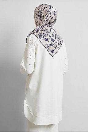 روسری بژ پلی استر Alvina - کد 922659408