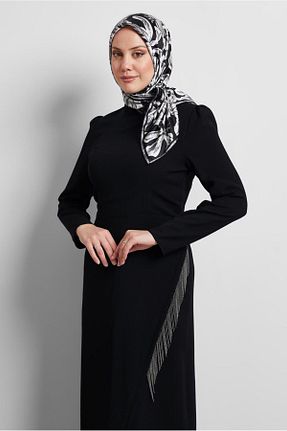 روسری مشکی پلی استر Alvina - کد 922659414