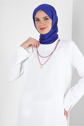 ست بالاتنه و پائین تنه حجاب سفید زنانه رگولار Alvina - کد 801228638