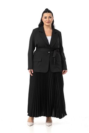 ست بالاتنه و پائین تنه سایز بزرگ مشکی زنانه کش دار DISENTIS MODEST - کد 922664624