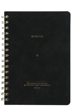 دفتر مشکی چرم وگان Victoria
