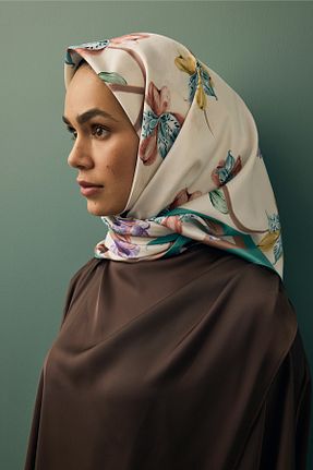 روسری سفید İpek Tivil Qef - کد 922681464