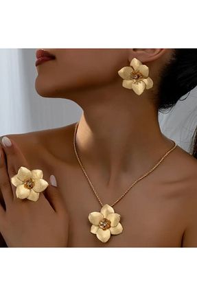 ست استیل طلائی زنانه روکش طلا SE Jewellery Collection Selin Ersoy - کد 922674238