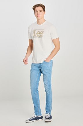شلوار جین آبی مردانه پاچه تنگ Lee - کد 922681079