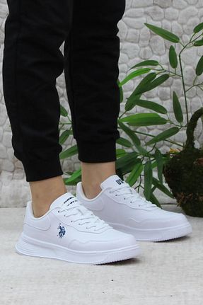 کفش اسنیکر سفید زنانه بند دار U.S. Polo Assn. - کد 922678116