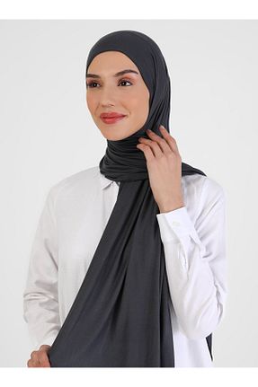 شال طوسی زنانه پنبه ای Ecardin - کد 475668051