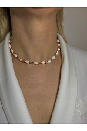 گردنبند جواهر رنگی زنانه پوسته luvela - کد 922686612