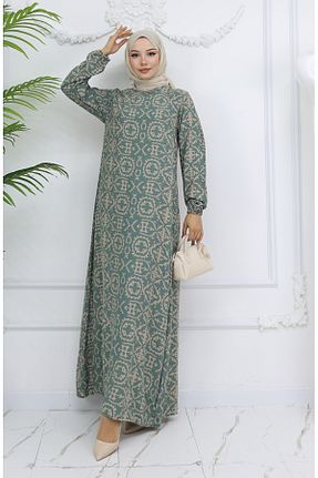 لباس حجاب سبز Relaxed sefamerve - کد 922685071