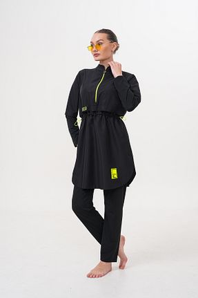 مایو حجاب مشکی زنانه Kapsız MAG FASHİON - کد 922669116
