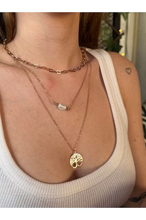 گردنبند جواهر طلائی زنانه Melinora - کد 922690219