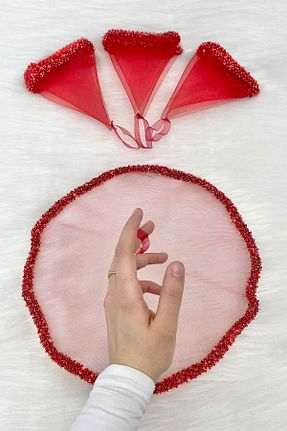 عقد و عروسی و حنابندان قرمز ZEYMERADE - کد 922692785