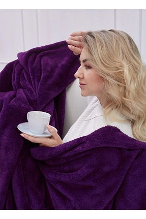 پتو تکنفره بنفش Wellsoft Mislina Home - کد 84152404