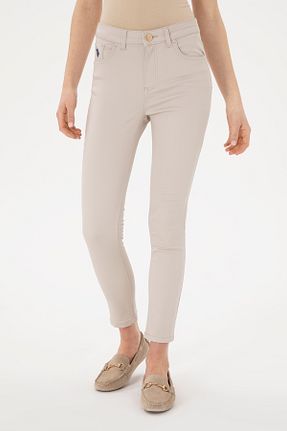 شلوار بژ زنانه بافتنی U.S. Polo Assn. - کد 922693642