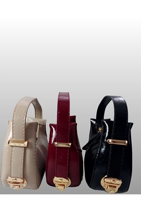 کیف دستی زرشکی زنانه ابعاد کوچک BARKIN - کد 922700756