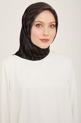 روسری بژ کرپ ساتن ابریشم Armine - کد 922693159