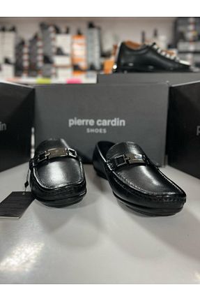 کفش لوفر مشکی مردانه چرم خالص Pierre Cardin - کد 923326063