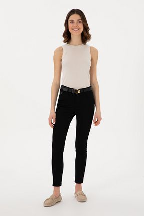 شلوار مشکی زنانه پارچه U.S. Polo Assn. - کد 922693667