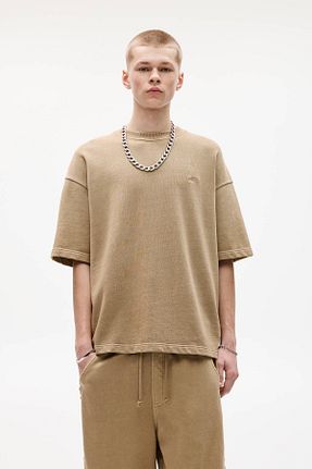 تیشرت قهوه ای مردانه رگولار Pull & Bear - کد 922080014