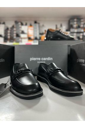 کفش کژوال مشکی مردانه چرم خالص Pierre Cardin - کد 923326100
