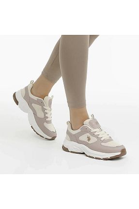 کفش پیاده روی بژ زنانه پارچه ای U.S. Polo Assn. - کد 923328470