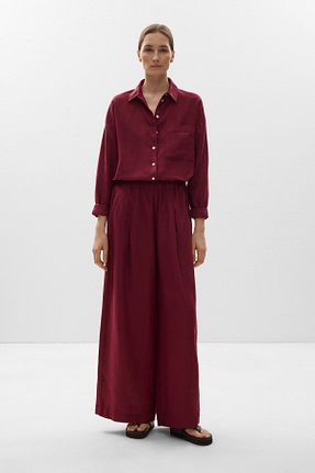 پیراهن زرشکی زنانه Relaxed Oysho - کد 831581744