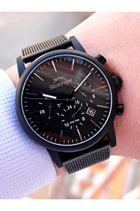 ساعت مچی مشکی مردانه 51-55 میلی متر Slazenger - کد 759491524