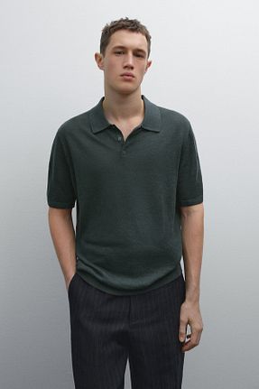تیشرت سبز مردانه رگولار Massimo Dutti - کد 922717450