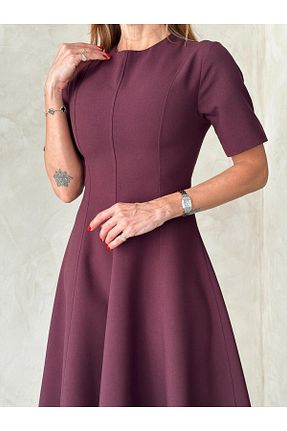 لباس بنفش زنانه بافتنی MALDİA SHOP - کد 922715648