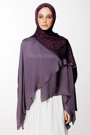 شال بنفش زنانه کشمیر Mooncorn - کد 900392849