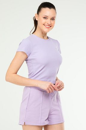 تیشرت اسپرت بنفش زنانه اسلیم Speedlife - کد 885476251