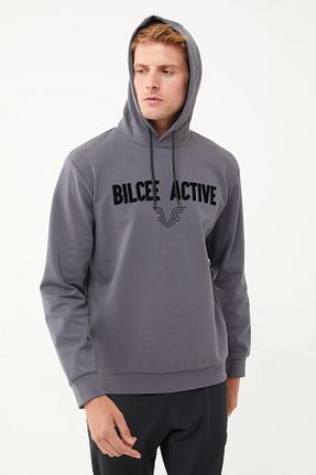 سوئیشرت اسپرت طوسی مردانه رگولار bilcee - کد 780822988