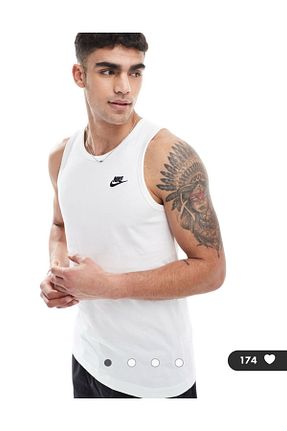 رکابی اسپرت سفید مردانه پنبه Nike - کد 922735040