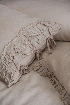 روتختی دونفره بژ کتان Ecocotton - کد 283106823