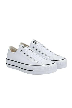 کفش اسنیکر قرمز زنانه بند دار Converse - کد 759750446