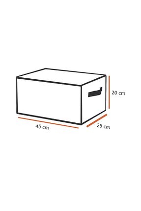 نظم دهنده کمد مشکی 1 پارچه PRENDİ HOME - کد 922754661