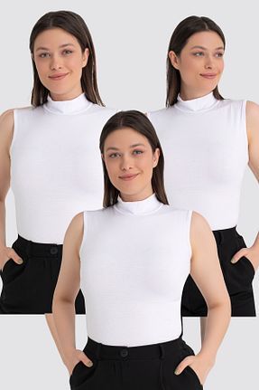 بادی سفید زنانه یقه ماهیگیر Arma Yıldız - کد 922761850