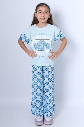 ست بالاتنه و پائین تنه آبی بچه گانه بافت HÇM - کد 923437319